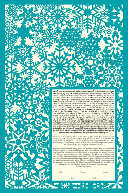 The Winter Paperland Papercut Ketubah