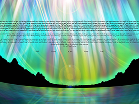 The Aurora Borealis Ketubah