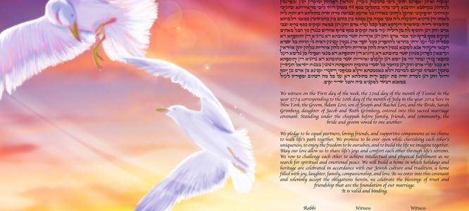 The Secret to Happiness: Freedom Ketubah